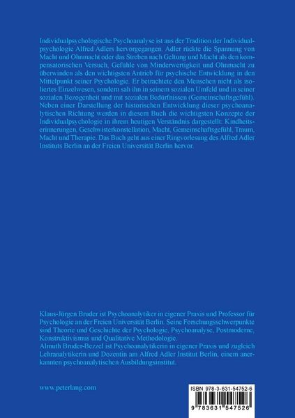 Produktbild: Individualpsychologische Psychoanalyse