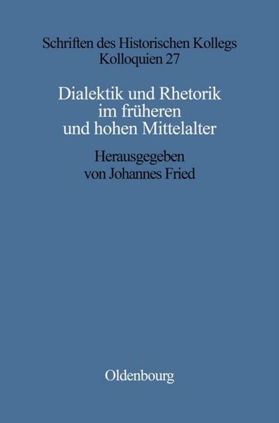 Produktbild: Dialektik und Rhetorik im fr&uuml;hen und hohen Mittelalter