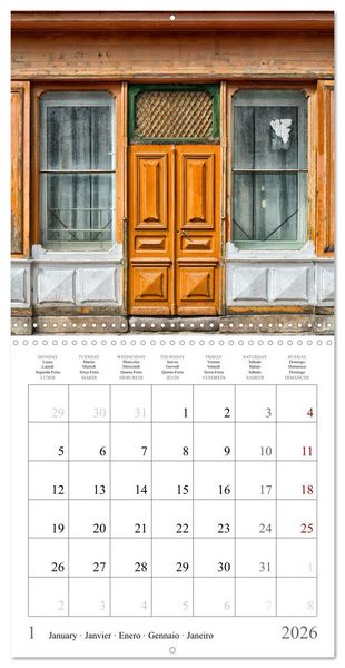 Produktbild: L'&acirc;me des boutiques oubli&eacute;es (Calendrier mural carr&eacute; 2026 30x30 cm) Calendrier double avec une page pour vos prises de notes