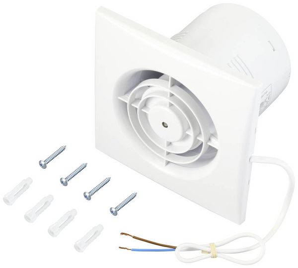Produktbild: Sygonix Wand- und Deckenl&uuml;fter 230 V/AC 130 m&sup3;/h 100mm