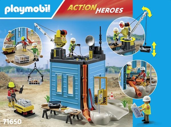 Produktbild: Playmobil&reg; ACT!ON HEROES Baustelle 71650