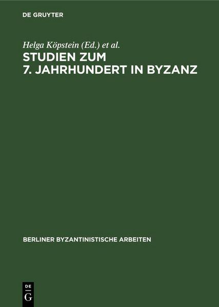 Produktbild: Studien zum 7. Jahrhundert in Byzanz