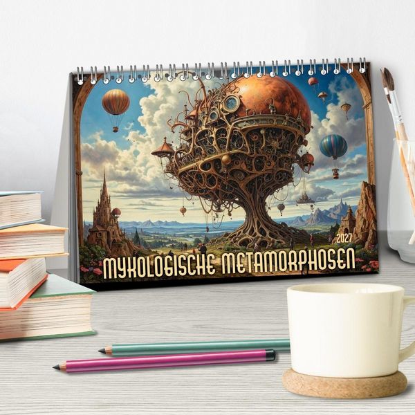 Produktbild: Mykologische Metamorphosen (Tischkalender 2027 DIN A5 quer), CALVENDO Monatskalender
