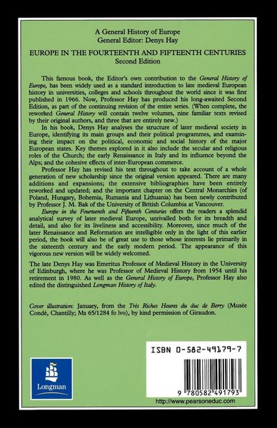 Produktbild: Europe in the Fourteenth and Fifteenth Centuries
