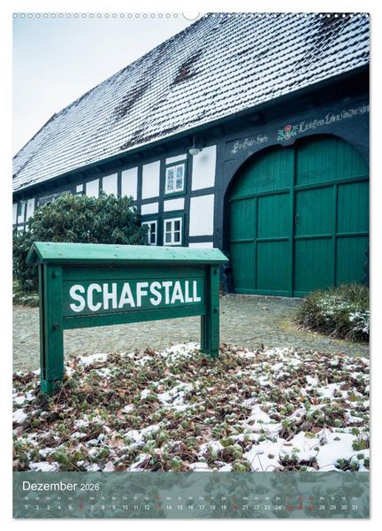 Produktbild: Historisches Bad Essen (hochwertiger Premium Wandkalender 2026 DIN A2 hoch), Kunstdruck in Hochglanz