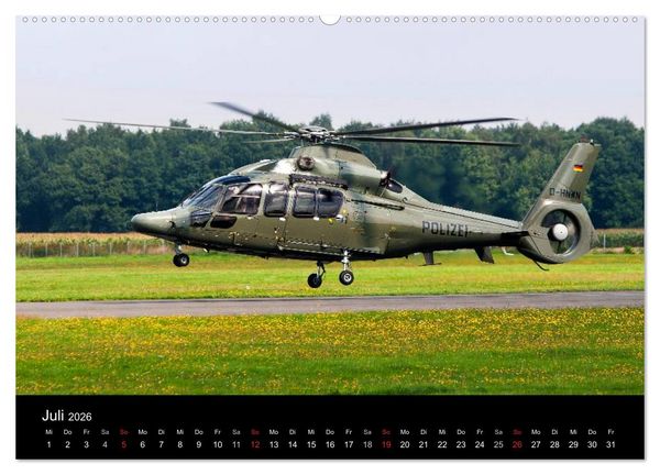 Produktbild: Helicopter 2026 (hochwertiger Premium Wandkalender 2026 DIN A2 quer), Kunstdruck in Hochglanz