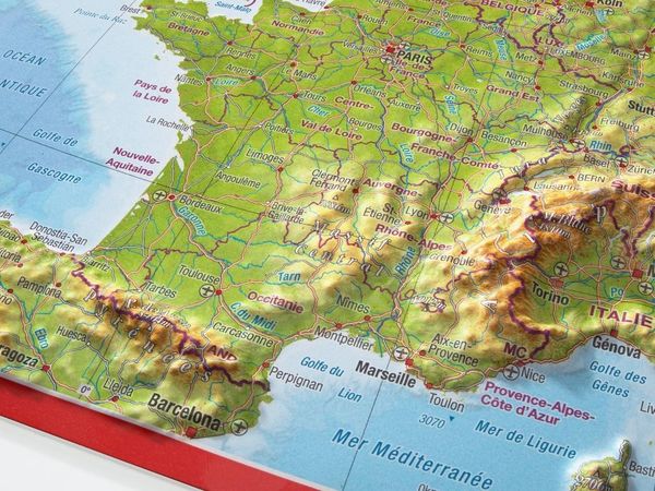 Produktbild: Reliefpostkarte Frankreich