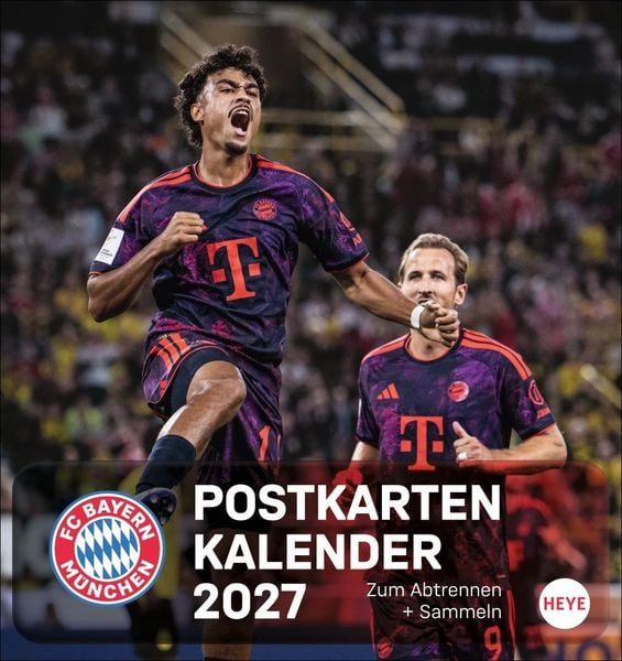 Produktbild: FC Bayern M&uuml;nchen Postkartenkalender 2027