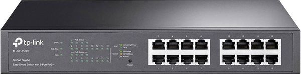 TP-LINK TL-SG1016PE Netzwerk Switch 16 Port PoE-Funktion
