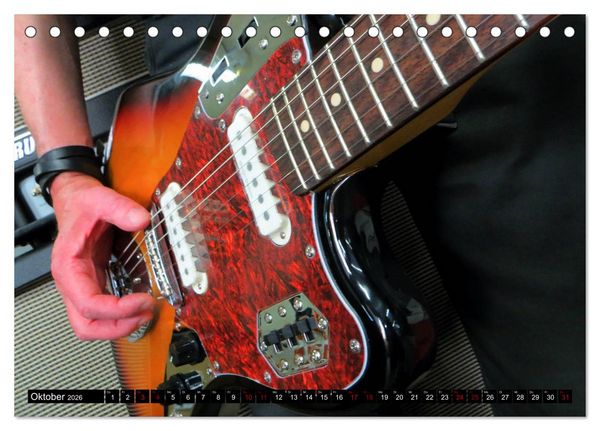 Produktbild: Gitarren und Amps - abgerockt (Tischkalender 2026 DIN A5 quer), CALVENDO Monatskalender