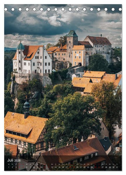 Produktbild: Reise durch die S&auml;chsische Schweiz (Tischkalender 2026 DIN A5 hoch), CALVENDO Monatskalender