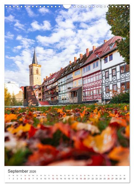 Produktbild: Erfurt - Die romantische Altstadt (Wandkalender 2026 DIN A3 hoch), CALVENDO Monatskalender