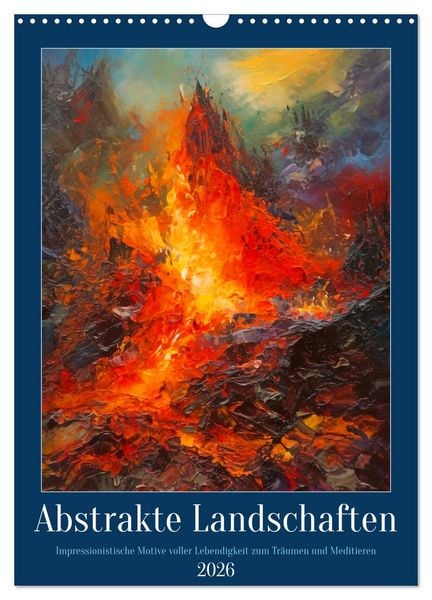 Produktbild: Abstrakte Landschaften (Wandkalender 2026 DIN A3 hoch), CALVENDO Monatskalender