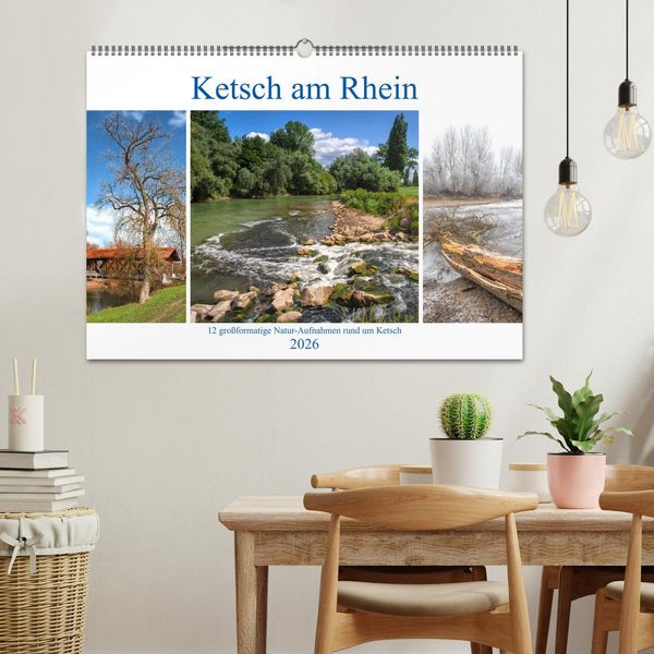 Produktbild: Ketsch am Rhein (Wandkalender 2026 DIN A2 quer), CALVENDO Monatskalender