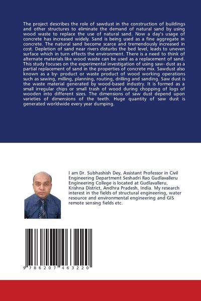 Produktbild: APPLICATIONS OF PARTIAL REPLACEMENT OF FINE AGGREGATE WITH SAWDUST