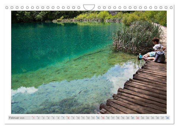 Produktbild: Kroatien - Plitwitzer Seen, Rijeka und Krk (Wandkalender 2026 DIN A4 quer), CALVENDO Monatskalender