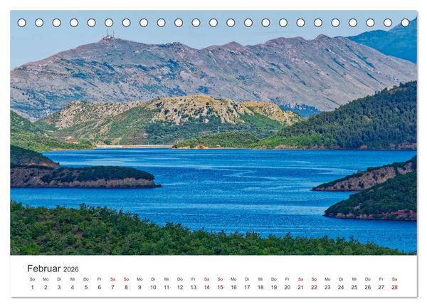 Produktbild: Albanien. Eine Entdeckungsreise. (Tischkalender 2026 DIN A5 quer), CALVENDO Monatskalender