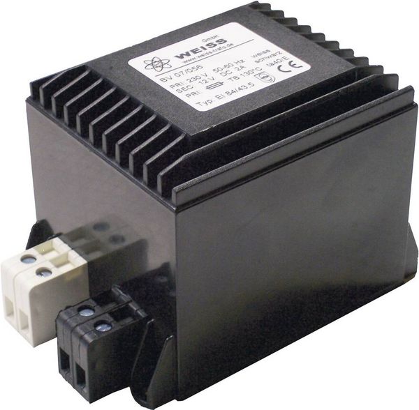 Produktbild: Weiss Elektrotechnik 07/059 Kompaktnetzteil Transformator 1 x 230V 1 x 24 V/DC 24W 1A