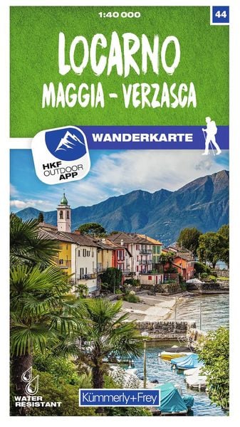 Produktbild: Locarno / Maggia - Verzasca 44 Wanderkarte 1:40 000 matt laminiert