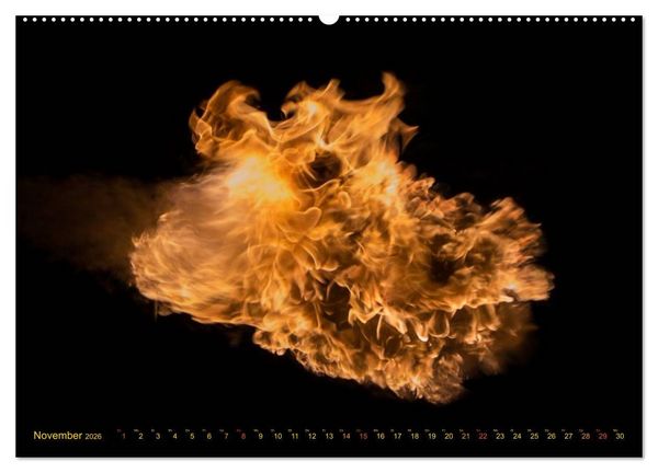 Produktbild: Feuerdrache (hochwertiger Premium Wandkalender 2026 DIN A2 quer), Kunstdruck in Hochglanz