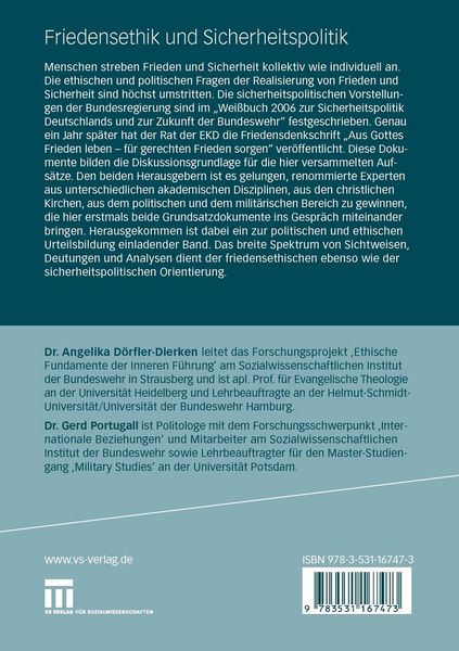 Produktbild: Friedensethik und Sicherheitspolitik