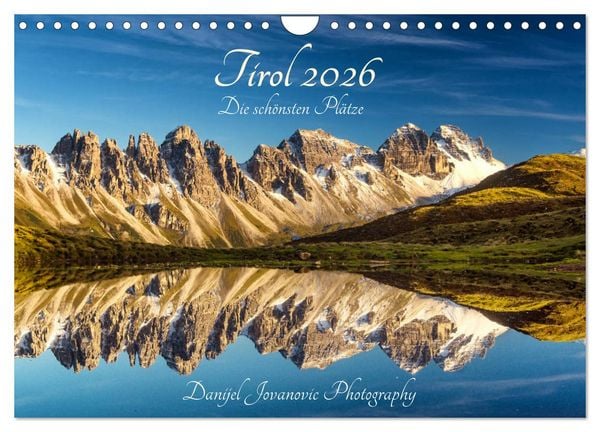 Produktbild: Tirol 2026 - die sch&ouml;nsten Pl&auml;tze (Wandkalender 2026 DIN A4 quer), CALVENDO Monatskalender