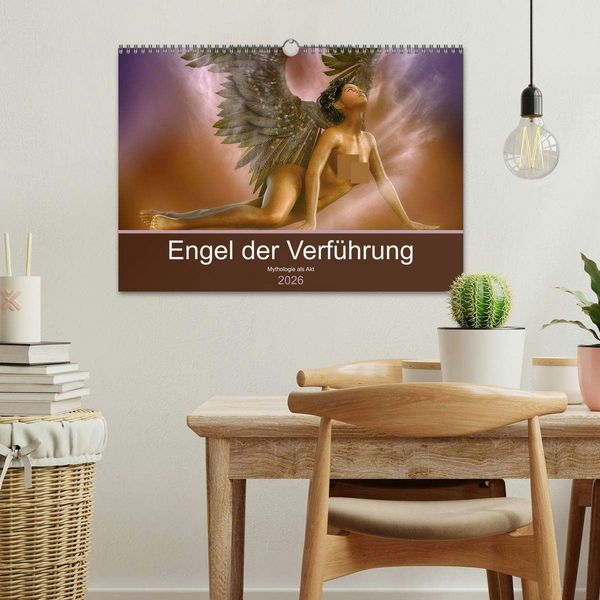 Produktbild: Engel der Verf&uuml;hrung - Mythologie als Akt (Wandkalender 2026 DIN A3 quer), CALVENDO Monatskalender