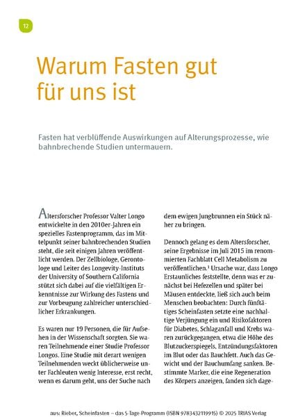 Produktbild: Scheinfasten - das 5-Tage-Programm