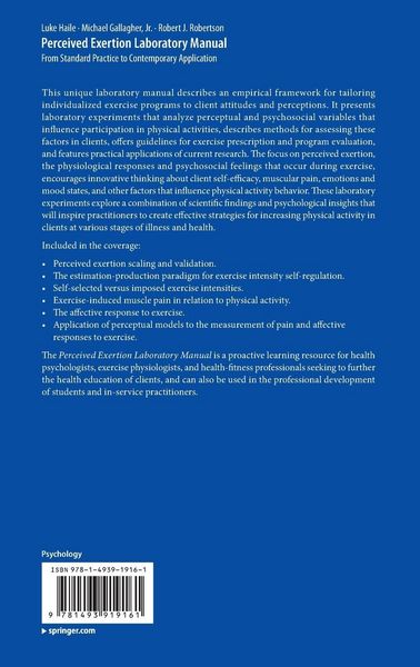 Produktbild: Perceived Exertion Laboratory Manual