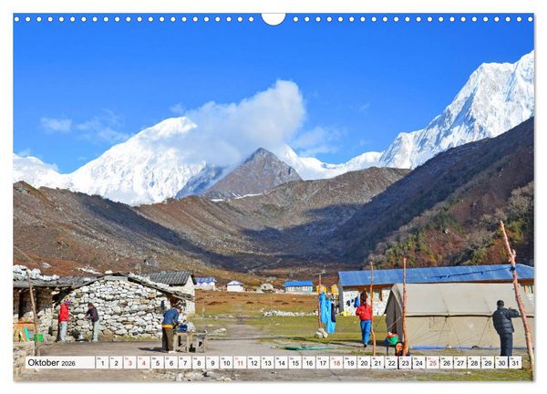 Produktbild: NEPAL, die Umrundung des Manaslu (Wandkalender 2026 DIN A3 quer), CALVENDO Monatskalender