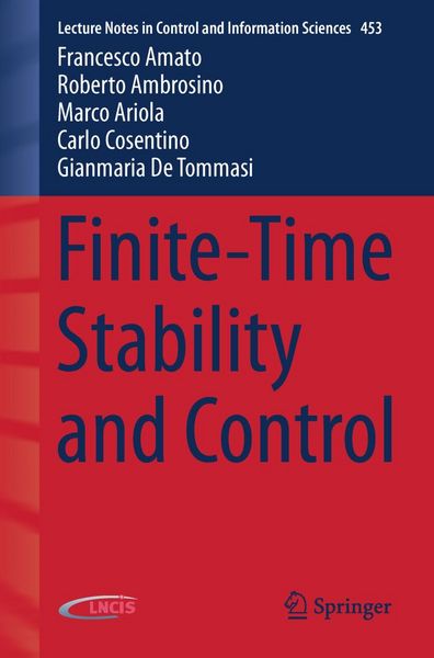 Produktbild: Finite-Time Stability and Control