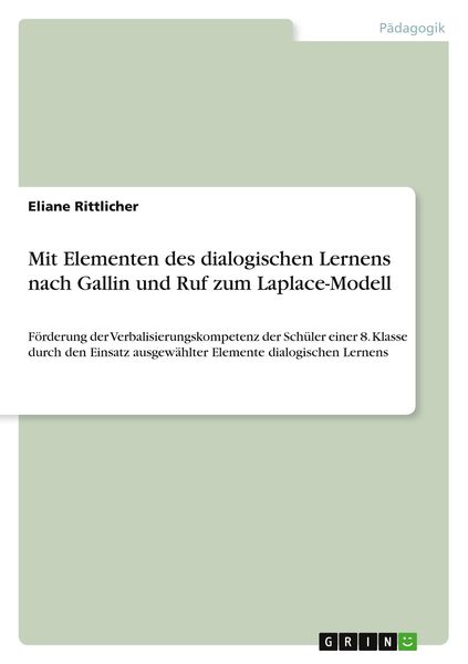 Produktbild: Mit Elementen des dialogischen Lernens nach Gallin und Ruf zum Laplace-Modell
