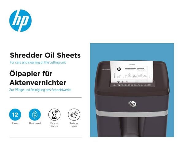 Produktbild: HP Aktenvernichter &Ouml;l-Bl&auml;tter Aktenvernichter&ouml;l 1St.