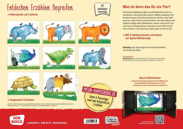 Produktbild: Zel&ouml;fant und Kr&ouml;kadin: Meine verr&uuml;ckten Lieblingstiere. Kamishibai Bildkartenset