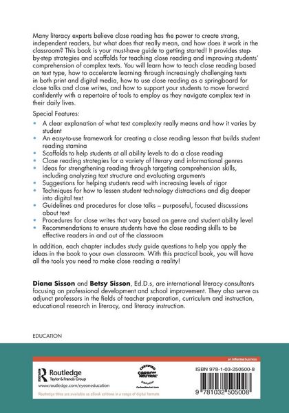 Produktbild: Close Reading in Elementary School