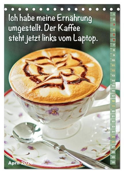 Produktbild: Kaffeestunde: Die Welt der Baristas (Tischkalender 2026 DIN A5 hoch), CALVENDO Monatskalender