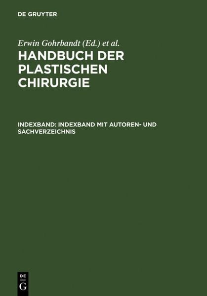 Produktbild: Indexband mit Autoren- und Sachverzeichnis