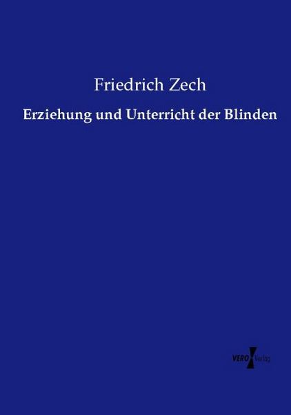 Produktbild: Erziehung und Unterricht der Blinden