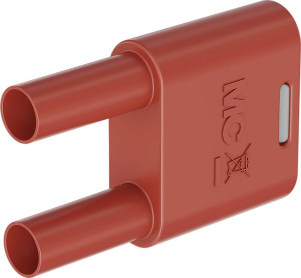 Stäubli SKS2-4N-19 Verbindungsstecker Rot Stift-Ø: 4mm Stiftabstand: 19mm 1St.