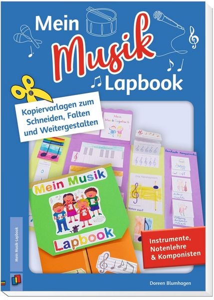 Produktbild: Mein Musik&ndash;Lapbook &ndash; Instrumente, Notenlehre & Komponisten