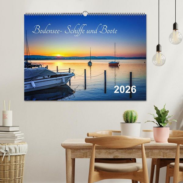 Produktbild: Bodensee-Schiffe und Boote (Wandkalender 2026 DIN A2 quer), CALVENDO Monatskalender