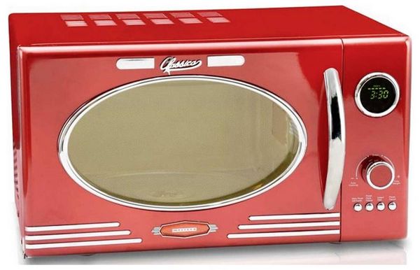 Produktbild: Melissa 16330129 Mikrowelle Chrom, Rot