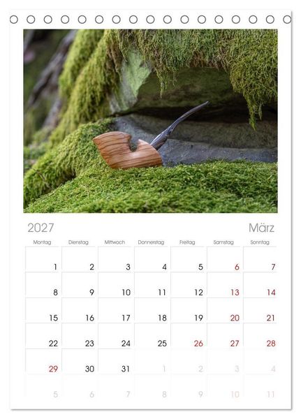 Produktbild: Tischplaner 2027 - Tabakpfeifenkunst (A5 Tischkalender zum Aufstellen) CALVENDO
