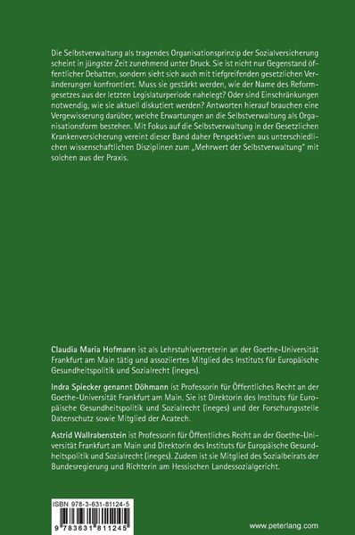 Produktbild: Mehrwert der Selbstverwaltung