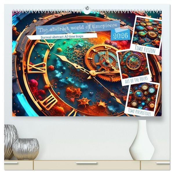 Produktbild: The abstract world of timepiece (High Quality Premium Wall Calendar 2026 DIN A2 landscape),CALVENDO 12 Month Wall Calendar