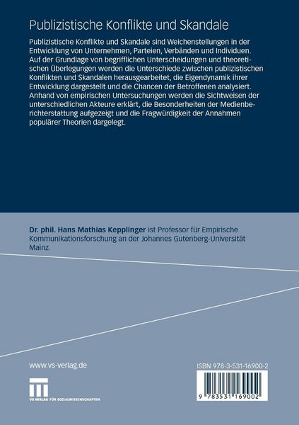 Produktbild: Publizistische Konflikte und Skandale