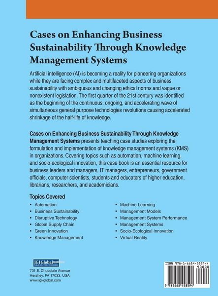 Produktbild: Cases on Enhancing Business Sustainability Through Knowledge Management Systems