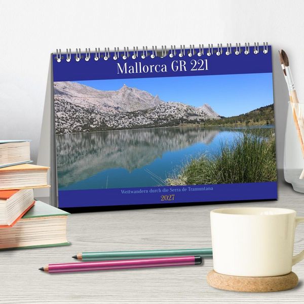 Produktbild: Mallorca GR 221. Weitwandern durch die Serra de Tramuntana (Tischkalender 2027 DIN A5 quer), CALVENDO Monatskalender