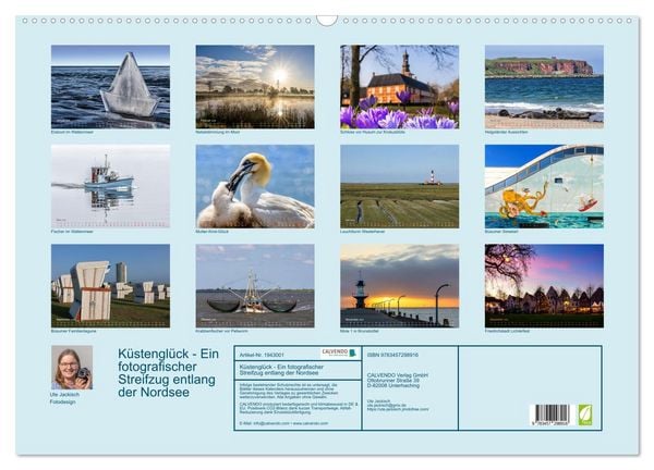 Produktbild: K&uuml;stengl&uuml;ck - Ein fotografischer Streifzug entlang der Nordsee (Wandkalender 2026 DIN A2 quer), CALVENDO Monatskalender