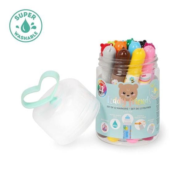 Produktbild: Legami Filzstifte - Teddy Friends- Teddyb&auml;r - 12er Set